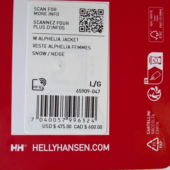 Helly Hansen Women’s Alphelia Ski Jacket - Picture 2 of 6